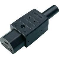 Hot wire connector C21 ATT.LOV.SERIES_POWERCONNECTORS 764 Socket, straight Total number of pins: 2 + PE 16 A Black Kaise