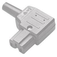 Hot wire connector C15A ATT.LOV.SERIES_POWERCONNECTORS 792 Socket, right angle Total number of pins: 2 + PE 10 A Grey Ka