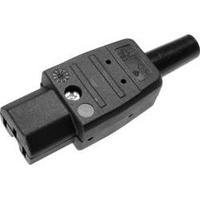 Hot wire connector C15 ATT.LOV.SERIES_POWERCONNECTORS 783 Socket, straight Total number of pins: 2 + PE 10 A Black Kaise