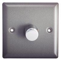 Holder 2-Way Pewter Effect Dimmer Switch