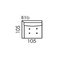 hollie modular chair with 1 arm b1bb2b