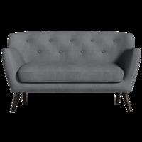 Holborn Medium Sofa - Charcoal with Dark-Coloured Legs