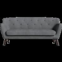 Holborn Large Sofa - Charcoal with Dark-Coloured Legs