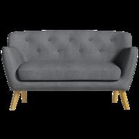 Holborn Medium Sofa - Charcoal with Light-Coloured Legs