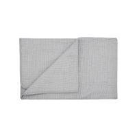 Home soft thick luxurious textured wave bedspread - Silver Grey