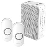 Honeywell DC313NFB Front & Back Door Doorbell Kit (1 Portable, 2 P...