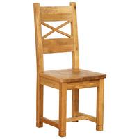 Hoxton Solid Oak Cross Back Dining Chair
