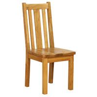 Hoxton Solid Oak Vertical Slatted Back Dining Chair