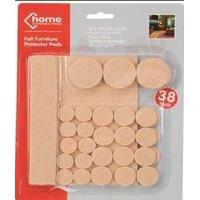 Home Connection - Self Adhesive Felt Furniture Protective Pads 38 Pads