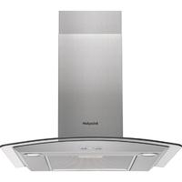 hotpoint phgc65fabx built in cooker hood stainless steel