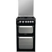 Hotpoint HUG52K 50cm Freestanding Gas Cooker in Black with FSD