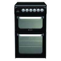 Hotpoint HUE52KS 50cm Wide Electric Cooker in Black