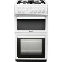 Hotpoint HAG51P 50cm Freestanding Gas Cooker in Polar White with FSD