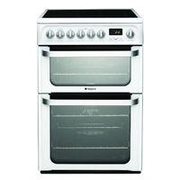 Hotpoint HUE62PS 60cm Wide Electric Cookers in Polar White