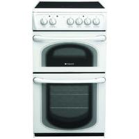 Hotpoint 50HEPS 50cm Electric Cooker with Double Oven in Polar White