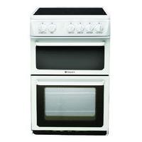 Hotpoint HAE51PS 50cm Wide Electric Cooker in Polar White