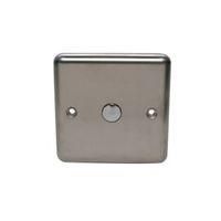 holder 1 way single stainless steel touch dimmer