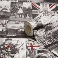 holden dcor rule britannia black red photographic wallpaper