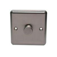 holder 2 way single stainless steel main voltage dimmer switch