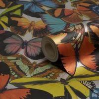 Holden Décor Butterfly Grove Metallic Wallpaper
