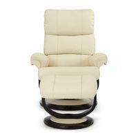 Horten Swivel Recliner Chair Cream