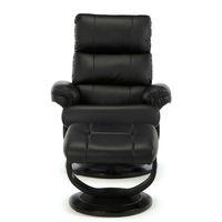 Horten Swivel Recliner Chair Black