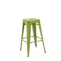 hoxton green metal finish vintage look stackable bar stool
