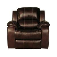 Holbrook Recliner Sofa Chair In Brown Faux Leather