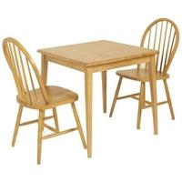 Honeymoon Square Dining Set with 2 Chairs