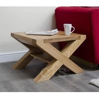 Homestyle GB Trend Oak Coffee Table with X Leg - 2 x 2