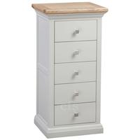 Homestyle GB Cotswold Painted Tallboy - 5 Drawer