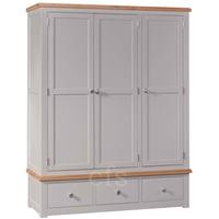 Homestyle GB Diamond Painted Wardrobe - Triple