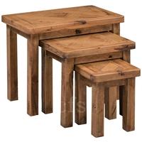 homestyle gb aztec oak nest of tables