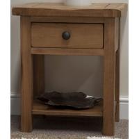 homestyle gb rustic oak lamp table