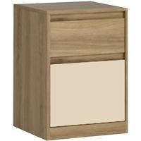 hobby oak melamine vanila chest of drawer 2 drawer