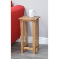 homestyle gb rustic oak occasional lamp table square
