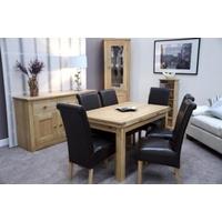 Homestyle GB Elegance Oak Dining Table - Medium Draw Leaf