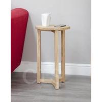 Homestyle GB Lyon Oak Occasional Lamp Table - Round
