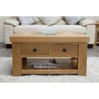 Homestyle GB Bordeaux Oak Coffee Table with Drawers