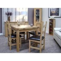 homestyle gb elegance oak extending dining table small draw leaf