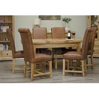 Homestyle GB Deluxe Oak Butterfly Extending Dining Table - Small