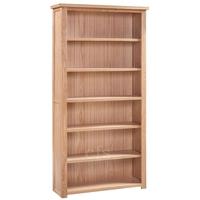 homestyle gb moderna oak bookcase large