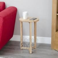 Homestyle GB Lyon Oak Occasional Lamp Table - Square