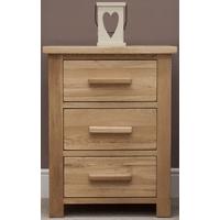 Homestyle GB Opus Oak Bedside Cabinet - 3 Drawer