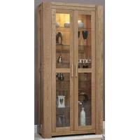 Homestyle GB Trend Oak Glass Display Cabinet