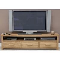 Homestyle GB Opus Oak Plasma TV Unit - Wide