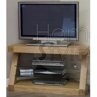 homestyle gb z oak designer tv unit corner