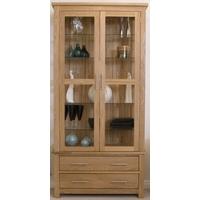 Homestyle GB Opus Oak Glass Display Cabinet