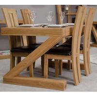 homestyle gb z oak designer dining set small with 4 venezia chairs