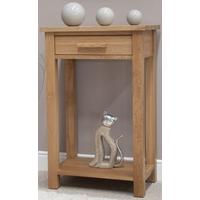 homestyle gb opus oak console table small